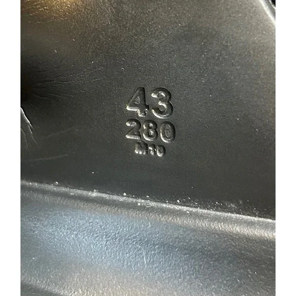 Birkenstock Rubber Black Sandals Adjustable Buckle Slides Comfort Size 43 - Picture 5 of 6